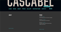 Desktop Screenshot of cascabelrestaurant.com